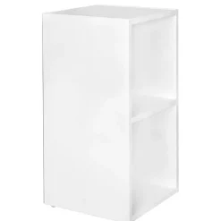 Wohnen Weißes Regal mit zwei Fächern - 30x60x30 cm - Hank