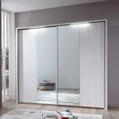 Weißes Schlafzimmerset Arneta mit Einzelbett 100x200cm (dreiteilig)^Wohnen Online