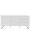 Weißes Sideboard 150cm mit Haarnadel Beinen - Donny^Wohnen New
