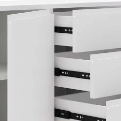 Weißes Sideboard 150cm mit Haarnadel Beinen - Donny^Wohnen New