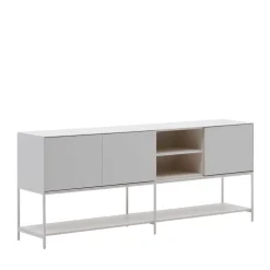 Weißes Sideboard in halboffenem Design - Dresconio^Wohnen New