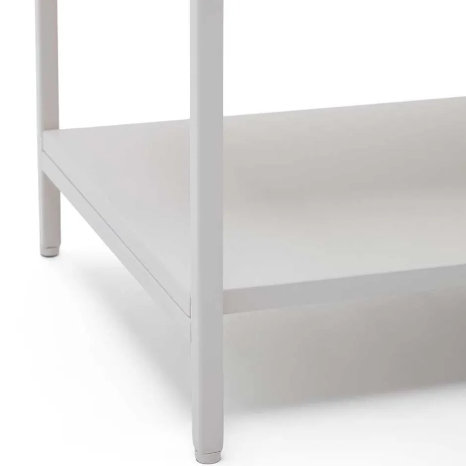 Weißes Sideboard in halboffenem Design - Dresconio^Wohnen New