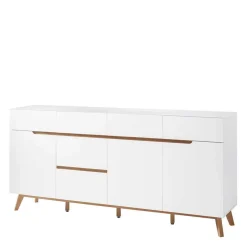 Weißes Sideboard Maiky mit Griffmulden^Wohnen Hot