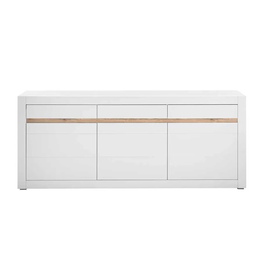 Weißes Sideboard mit 217 cm Breite - Ilana^Wohnen Hot
