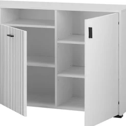 Wohnen Weißes Sideboard mit zwei Metern Breite - Dualkos