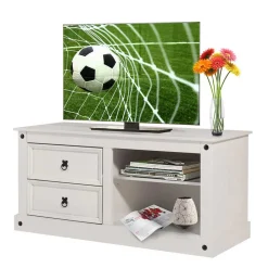 Weißes TV Board im Landhaus Design - Segrino^Wohnen