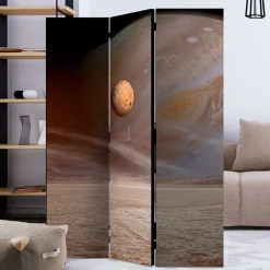Wohnen Weltall Paravent mit farbigem Motivdruck - Tiara