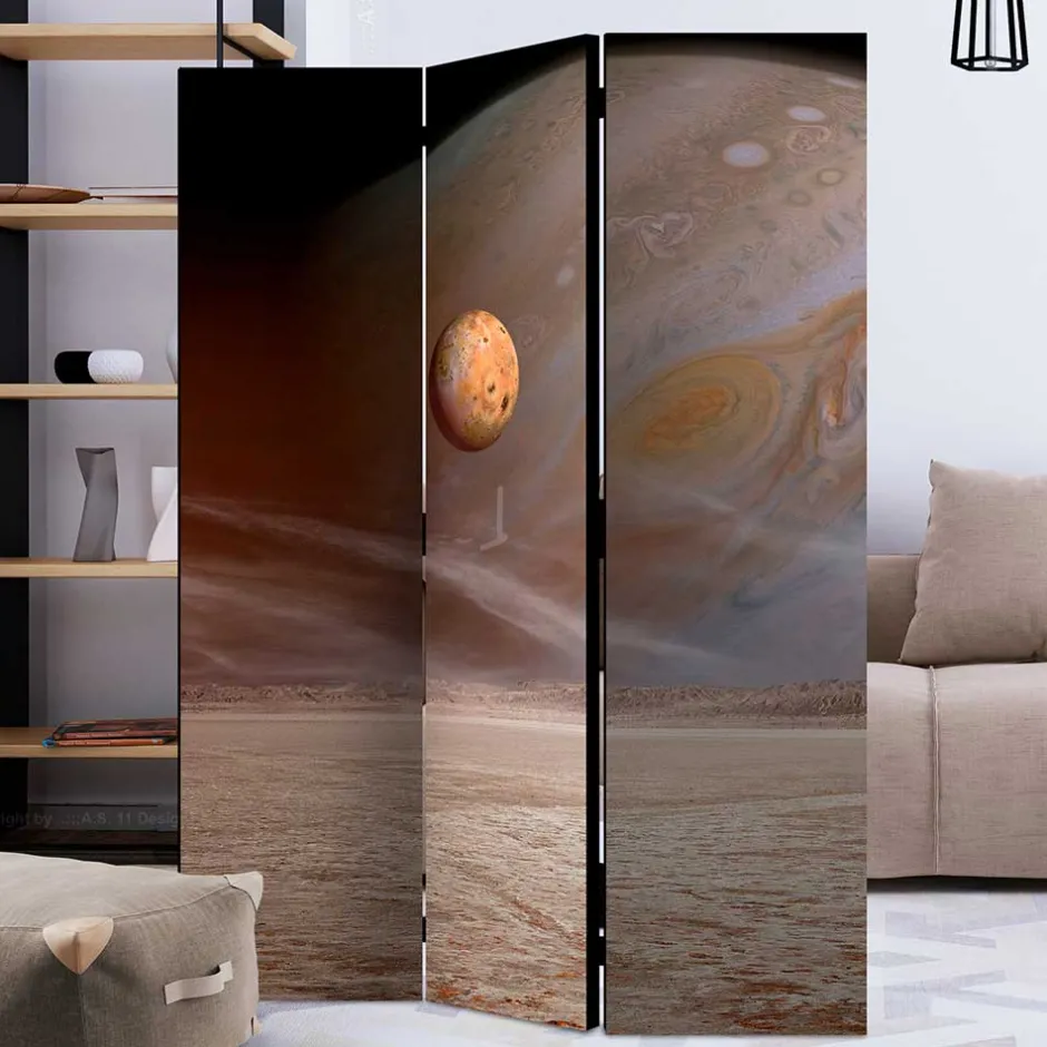 Wohnen Weltall Paravent mit farbigem Motivdruck - Tiara