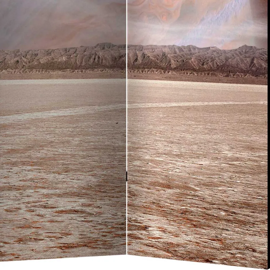 Wohnen Weltall Paravent mit farbigem Motivdruck - Tiara