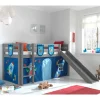 Weltraum Spielbett Hochbett in Grau - Wale^Wohnen Outlet
