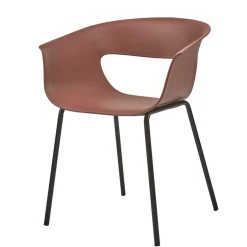 Wohnen Wetterfeste Armlehnenstühle in Altrosa - Zandravo (2er Set)