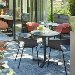 Wohnen Wetterfeste Armlehnenstühle in Altrosa - Zandravo (2er Set)