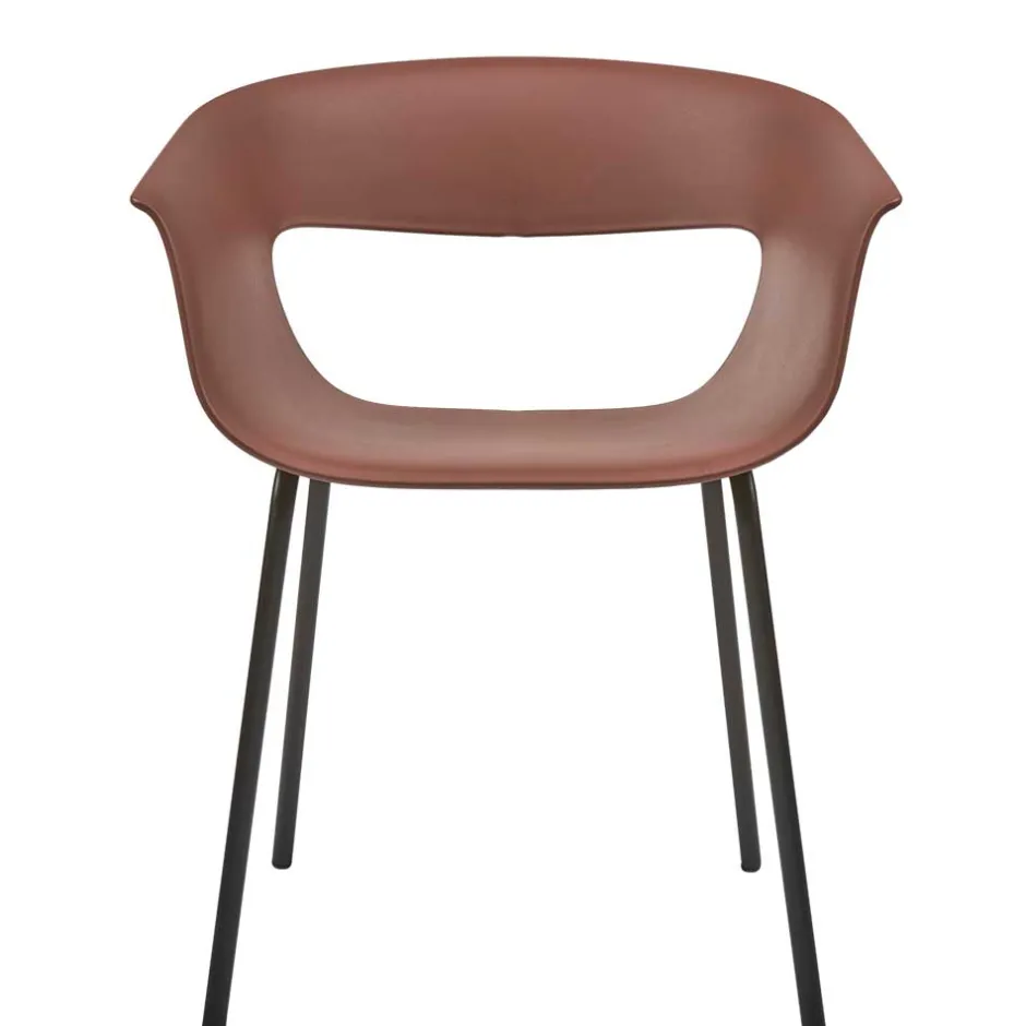 Wohnen Wetterfeste Armlehnenstühle in Altrosa - Zandravo (2er Set)