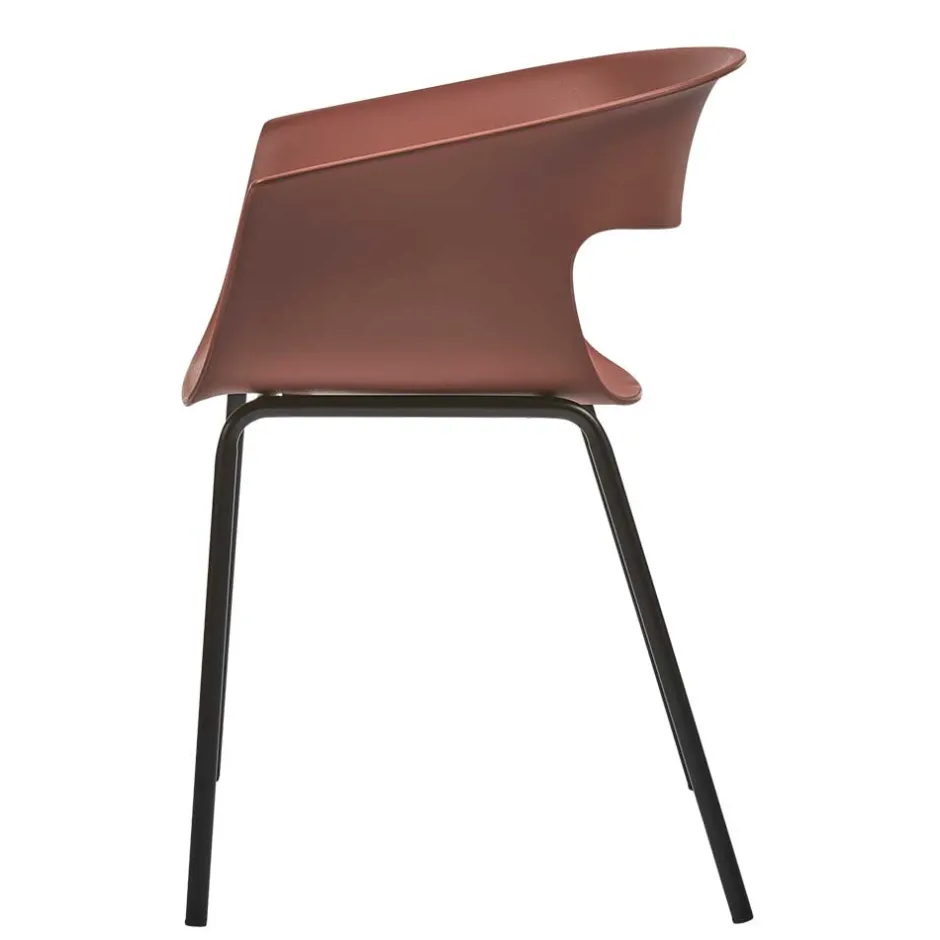 Wohnen Wetterfeste Armlehnenstühle in Altrosa - Zandravo (2er Set)