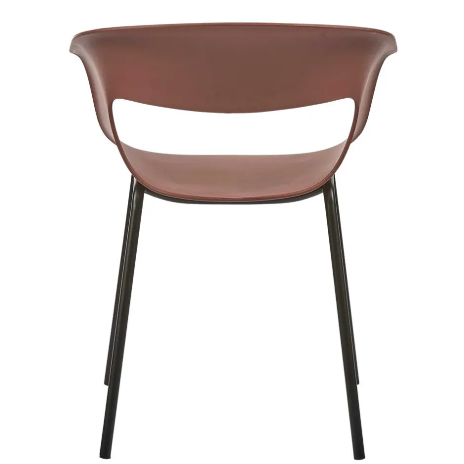 Wohnen Wetterfeste Armlehnenstühle in Altrosa - Zandravo (2er Set)