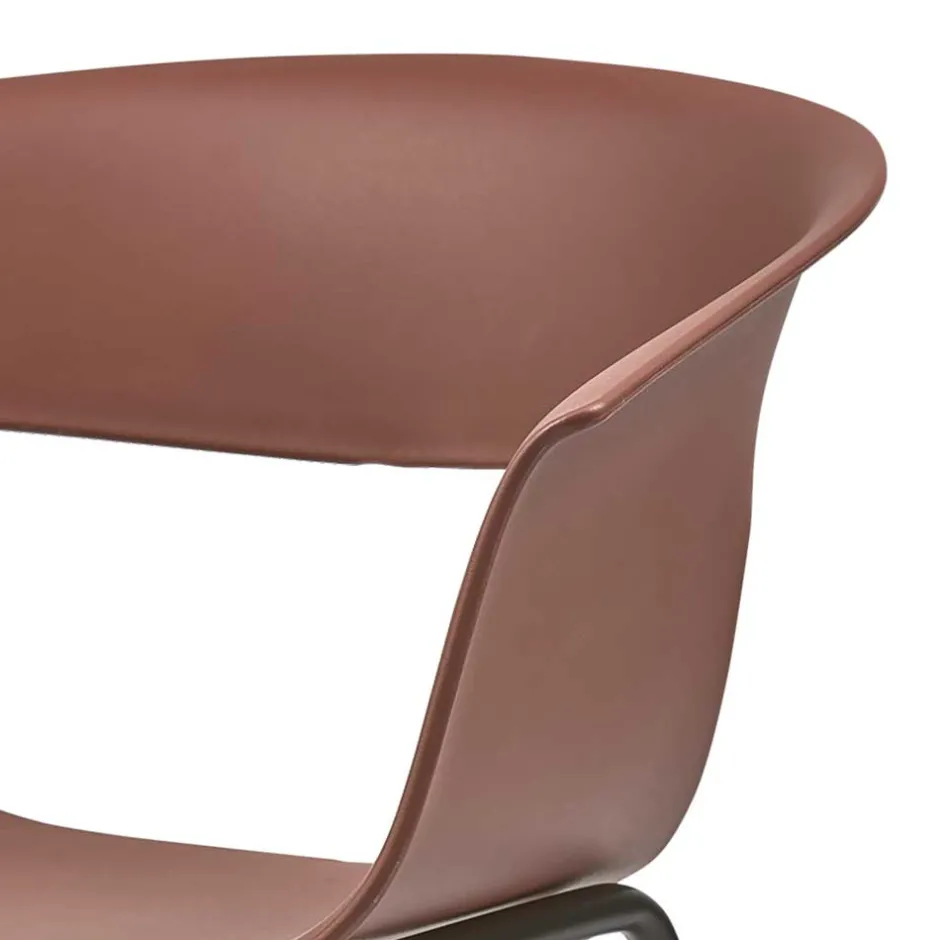 Wohnen Wetterfeste Armlehnenstühle in Altrosa - Zandravo (2er Set)