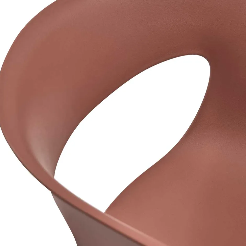 Wohnen Wetterfeste Armlehnenstühle in Altrosa - Zandravo (2er Set)