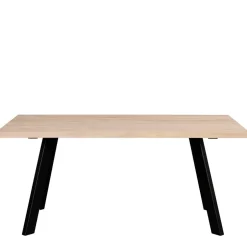 Wohnen White Wash Eiche Tisch mit 4 Stühlen - Pulva (fünfteilig)