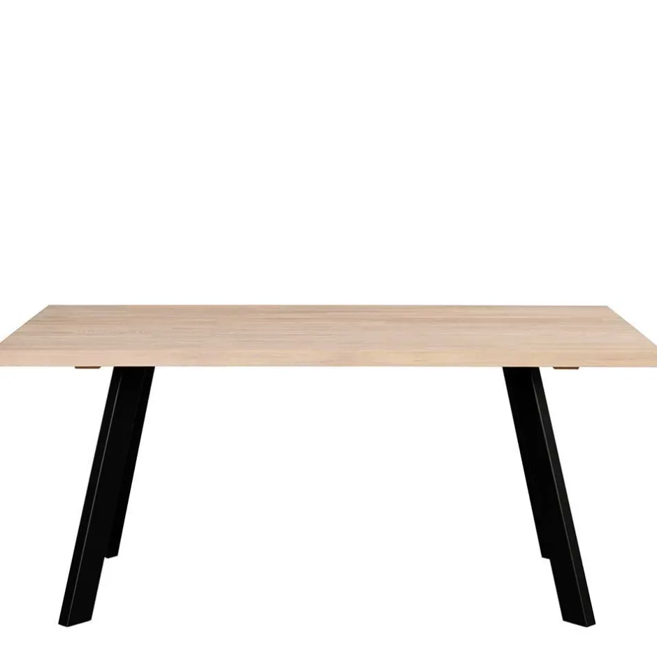 Wohnen White Wash Eiche Tisch mit 4 Stühlen - Pulva (fünfteilig)