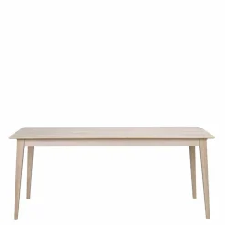 Wohnen White Wash Essgruppe aus Eiche - Pessoa (siebenteilig)