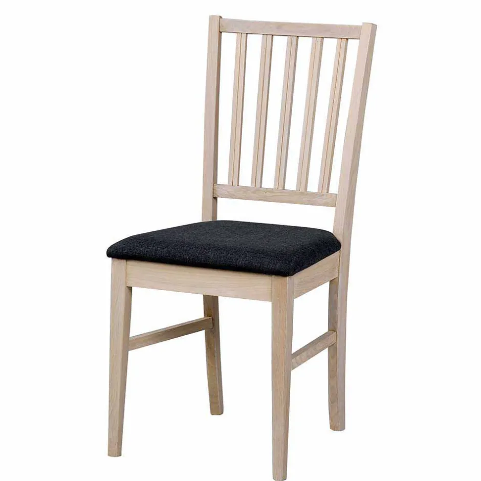 Wohnen White Wash Essgruppe aus Eiche - Pessoa (siebenteilig)