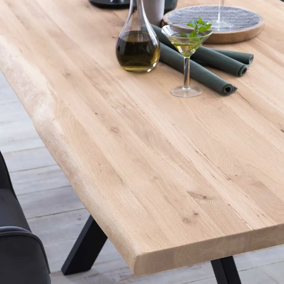 White Wash Esszimmertisch mit Baumkante - Wieza^Wohnen Outlet