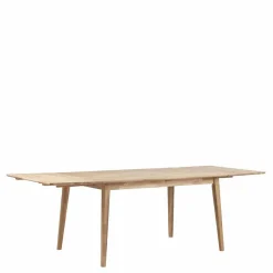 Wohnen White Wash Holztisch & schwarze Stühle - Pessoa (fünfteilig)