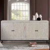 White Wash Sideboard mit Mandala Schnitzerei - Bonany^Wohnen Sale