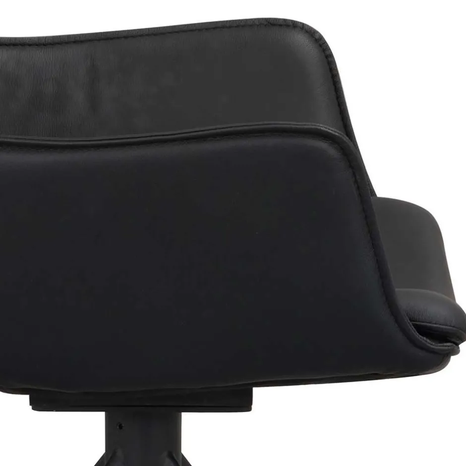 Wohnen White Wash Tisch & Lederstühle - Senatau (siebenteilig)