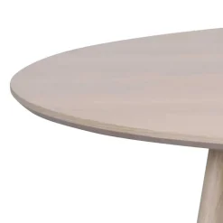 Wohnen White Wash Tischgruppe in Rund - Navassa III (fünfteilig)