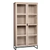 Wohnen White Wash Vitrinenschrank modern - Myras