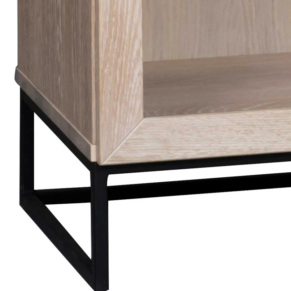 Wohnen White Wash Vitrinenschrank modern - Myras