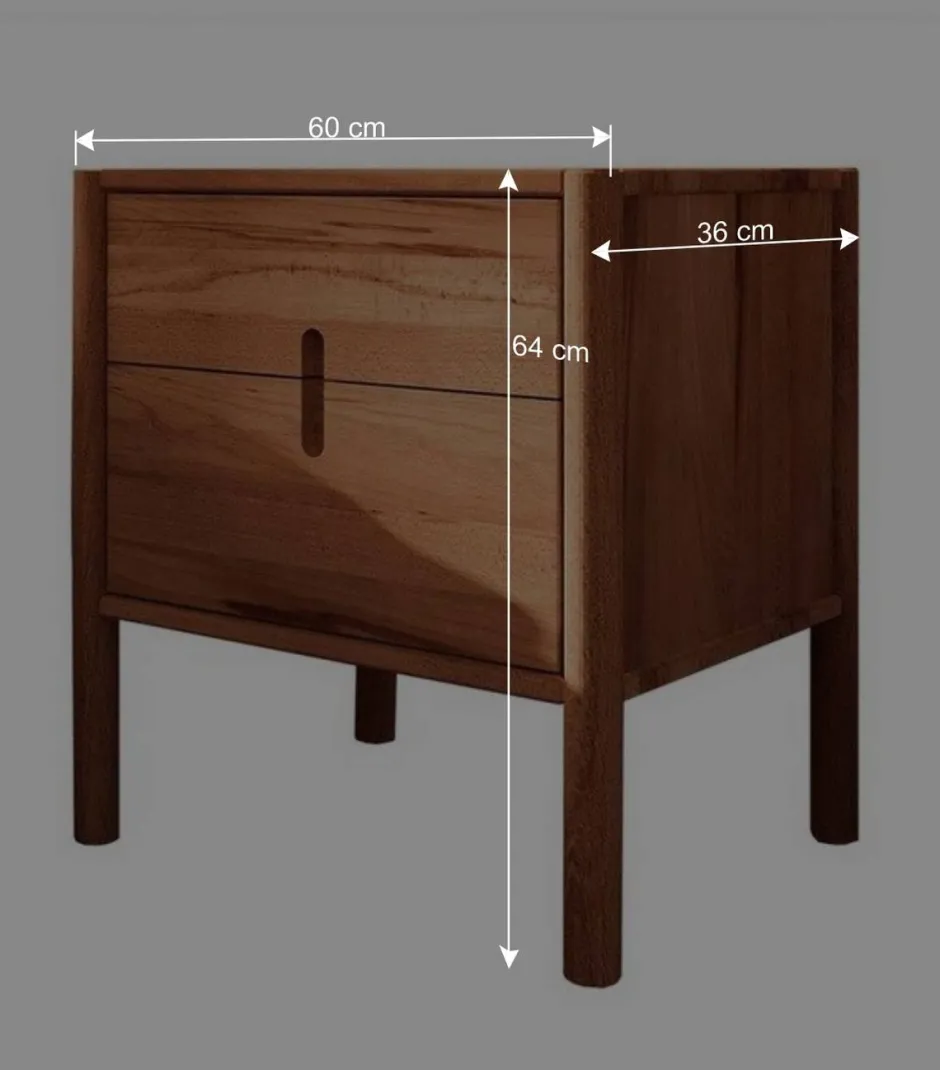 Wildbuche Bett mit Wiener Geflecht Kopfteil - Indrya^Wohnen Outlet