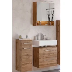 Wildeiche Bad-Ausstattung im Set - Lemnas (dreiteilig)^Wohnen Online