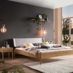 Wildeiche Bett in 160x200 180x200 - Locondra^Wohnen Sale
