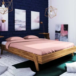 Wohnen Wildeiche Bettgestell ohne Kopfteil in 210 cm - Hardus