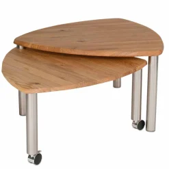 Wohnen Wildeiche Couchtisch ausdrehbar - Delphima