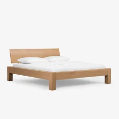 Wohnen Wildeiche Doppelbett Amando in Honigfarben geölt