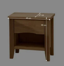 Wildeiche Doppelbett mit Holzkopfteil - Adeira^Wohnen Best