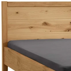 Wildeiche Doppelbett mit Holzkopfteil - Adeira^Wohnen Best