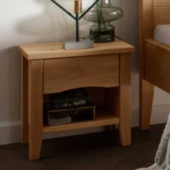 Wildeiche Doppelbett mit Holzkopfteil - Adeira^Wohnen Best