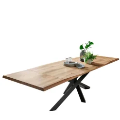 Wohnen Wildeiche Esstisch in Bootsform - Baly