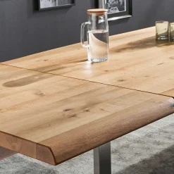 Wohnen Wildeiche Esstisch mit U-Beinen - Tanina