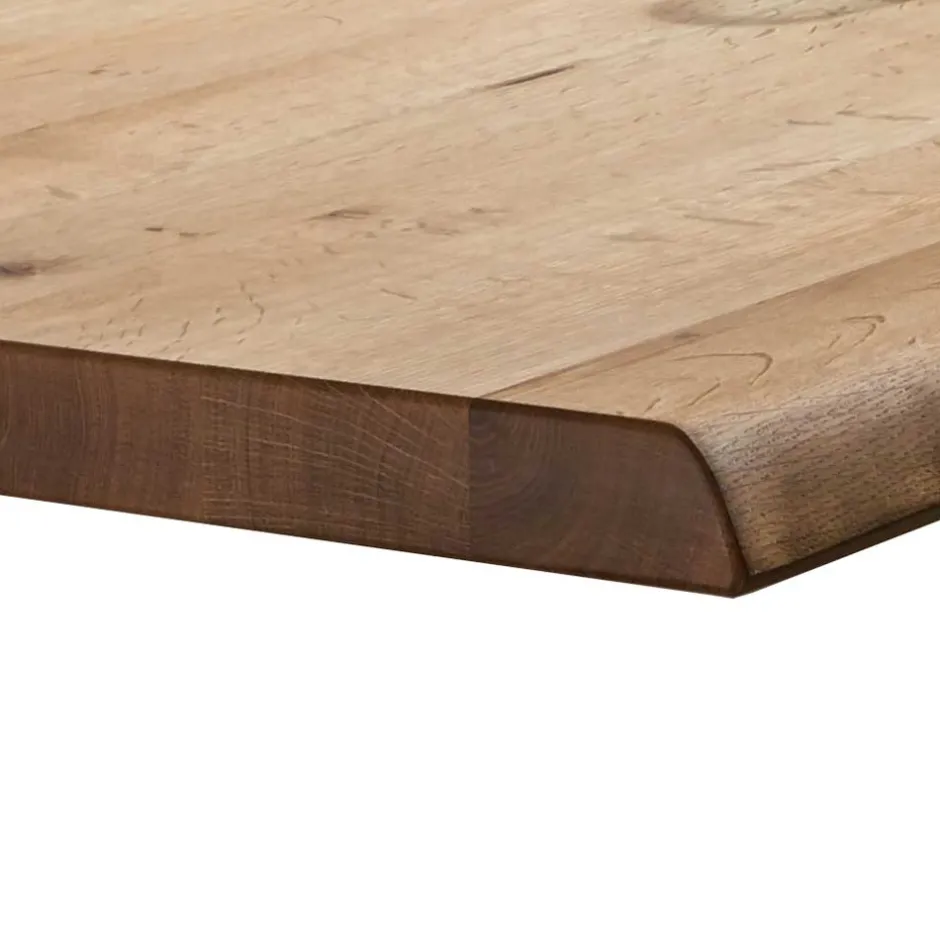 Wohnen Wildeiche Esstisch mit U-Beinen - Tanina