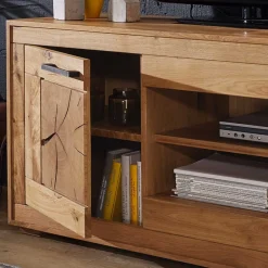 Wildeiche Fernsehtisch Troncon mit 130 cm Breite^Wohnen Outlet