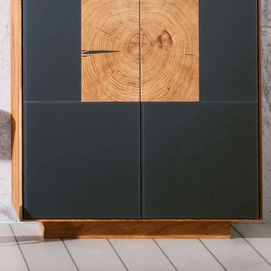 Wohnen Wildeiche Flurmöbel Set - Mandrey (vierteilig)