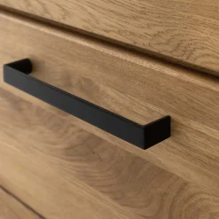 Wohnen Wildeiche Highboard Vitrine teilmassiv - Sophia