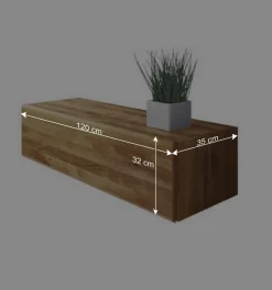 Wildeiche Hängeschrank Vaskov massiv geölt^Wohnen Clearance