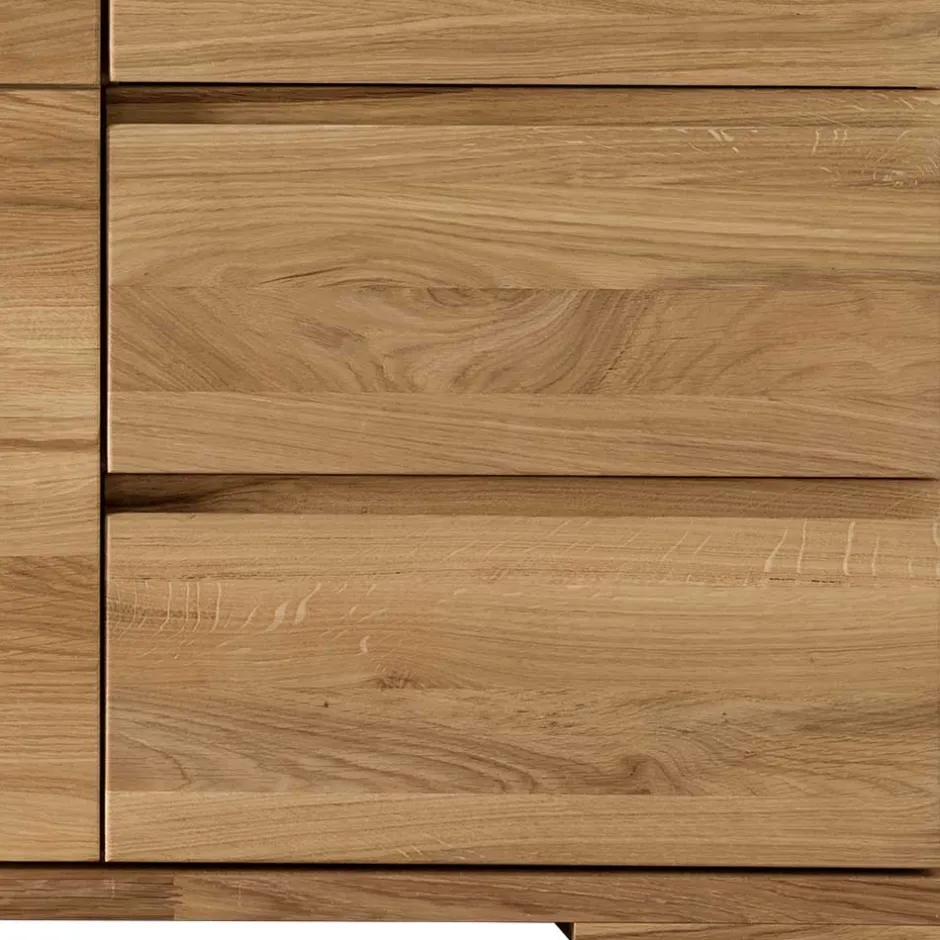 Wildeiche Hochkommode - 90 cm breit - Atluvia^Wohnen Sale