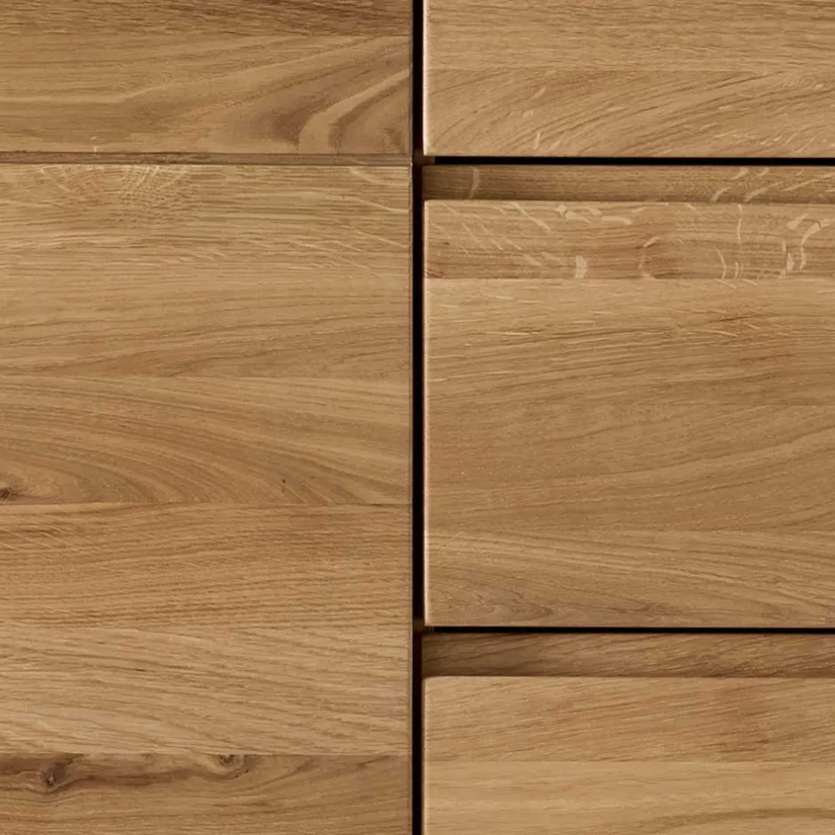 Wildeiche Hochkommode - 90 cm breit - Atluvia^Wohnen Sale